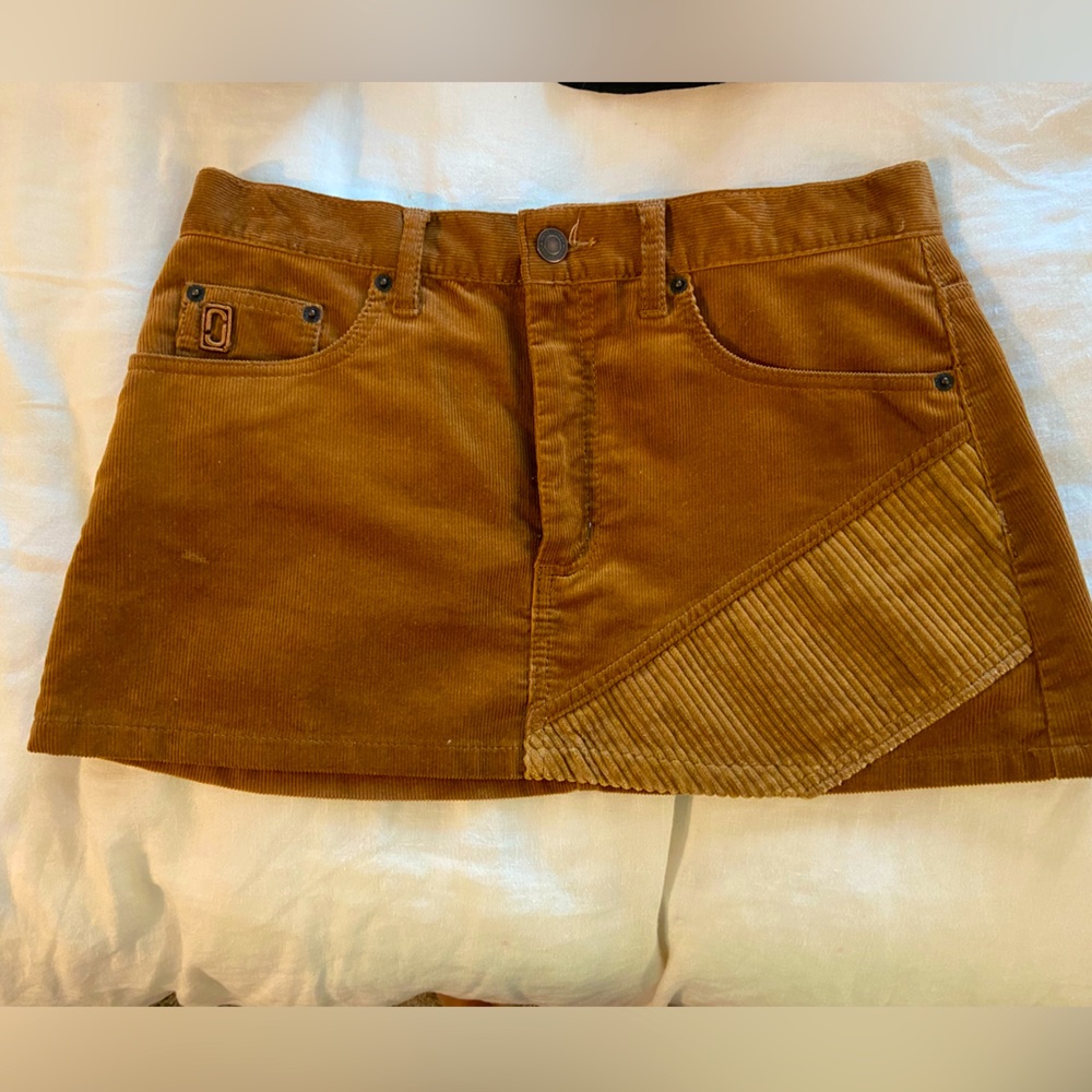 Marc Jacobs suede mini skirt.